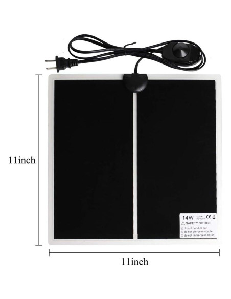 Almohadilla Térmica para Reptiles KABASI 14W 28x28 cm Almohadilla Térmica para Reptiles KABASI 14W 28x28 cm