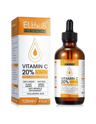 Suero Facial Vitamina C 20% ELBBUB con Ácido Hialurónico