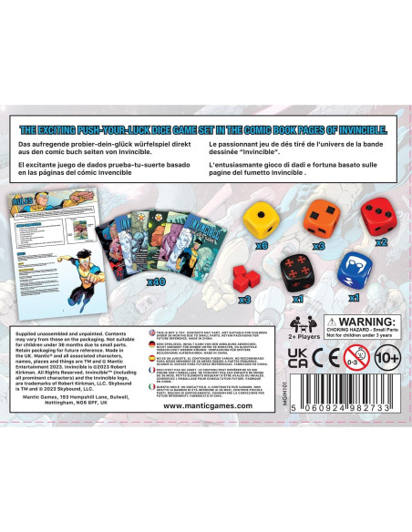 Juego de Dados Invencible Mantic Games para 2-4 Jugadores Juego de Dados Invencible Mantic Games para 2-4 Jugadores