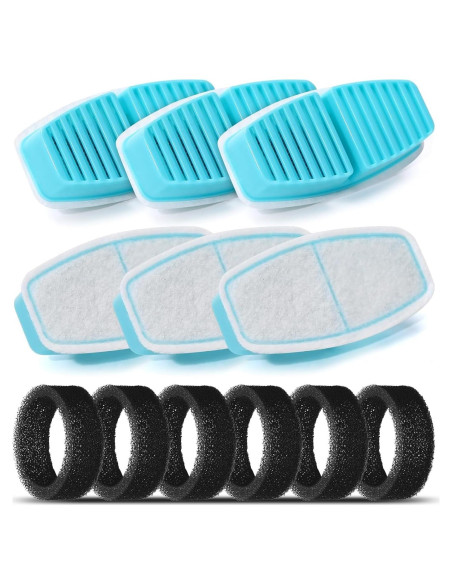 Filtros de Agua para Gatos BEMOONY H7 - 12 Filtros (6 Carbón + 6 Esponjas) Filtros de Agua para Gatos BEMOONY H7 - 12 Filtros (6 Carbón + 6 Esponjas)