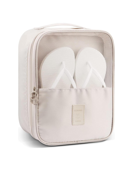 Bolsa para Zapatos Mossio Beige - Organizador de Viaje 3 Pares Bolsa para Zapatos Mossio Beige - Organizador de Viaje 3 Pares
