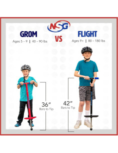 Pogo Stick NSG Grom Verde 5-9 Años 18-41 kg 2