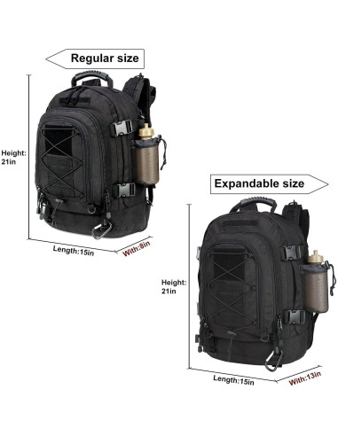 Mochila táctica militar HYKING 39-64L expandible para 3 días