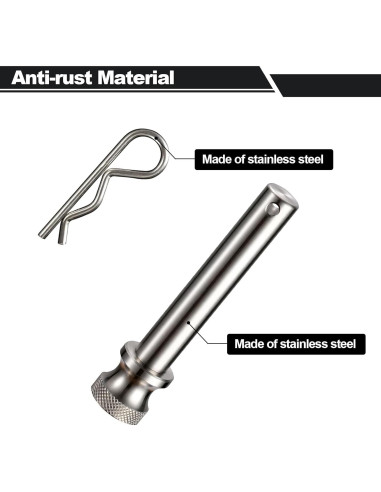 Pin y Clip de Enganche Acero Inoxidable TOPSHINE 5/8"
