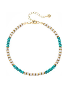 Pulsera de Tobillo Boho Hecha a Mano con Piedras Naturales 20 cm