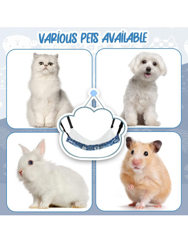 Hamaca Reversible para Mascotas BBTO 53x35 cm Suave Felpa