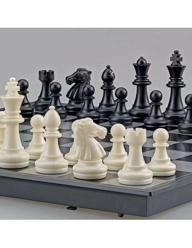 Juego de Ajedrez Magnético Portátil ZeJlo 19.81 cm Plegable