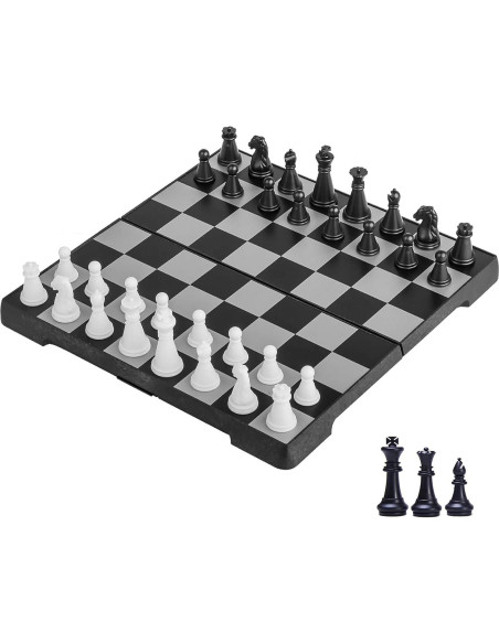 Juego de Ajedrez Magnético Portátil ZeJlo 19.81 cm Plegable Juego de Ajedrez Magnético Portátil ZeJlo 19.81 cm Plegable