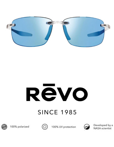 Gafas de Sol Revo Descend N Polarizadas Lente Azul Agua