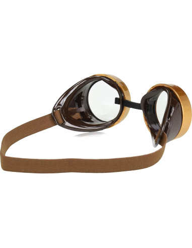 Gafas Steampunk Rubies para Adultos - Marrón, Ajuste Universal