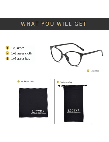 Gafas Bloqueadoras de Luz Azul LJCZKA Ojos de Gato para Mujeres Gafas Bloqueadoras de Luz Azul LJCZKA Ojos de Gato para Mujeres