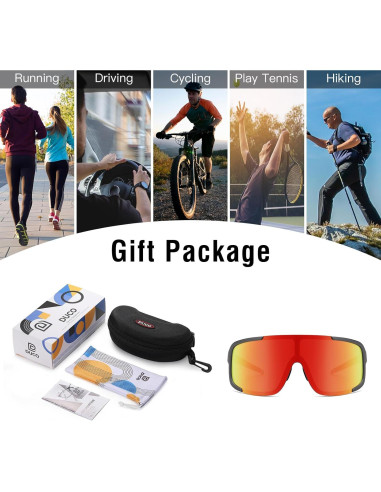 Gafas de sol deportivas DUCO DC0025 con protección UV400
