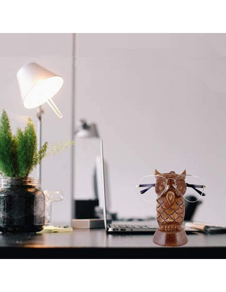 Soporte de Gafas de Madera EARTHLY HOME Búho Oscuro 14.6 cm Soporte de Gafas de Madera EARTHLY HOME Búho Oscuro 14.6 cm