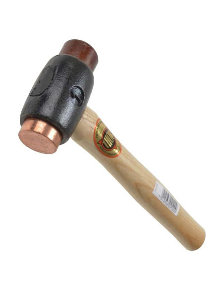 Martillo de Cobre y Cuero Thor Tamaño 1 725g Mango Madera Martillo de Cobre y Cuero Thor Tamaño 1 725g Mango Madera