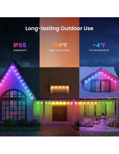 Luz de Cadena Inteligente Yeelight 30.48 m LED RGB IP67