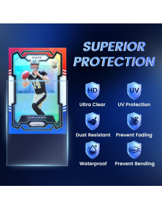 600 Fundas para Cartas Coleccionables SEFOWG Transparente 2