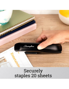 Grapadora Swingline Negra + 5000 Grapas Estándar + Quitagrapas 2