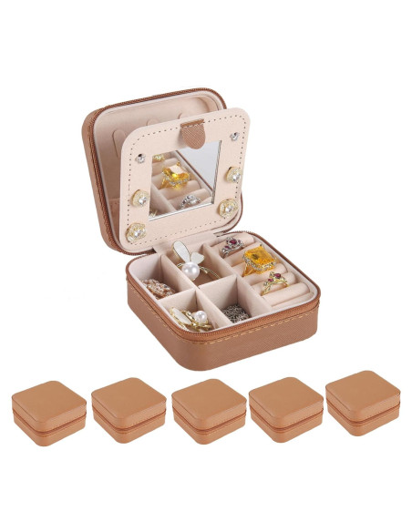 Estuche de Joyería de Viaje KElofoN Cuero PU Compacto Estuche de Joyería de Viaje KElofoN Cuero PU Compacto