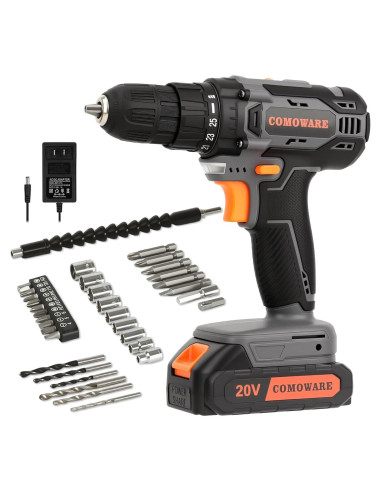 Taladro Inalámbrico COMOWARE 20V 266 Nm 25+1 Posiciones