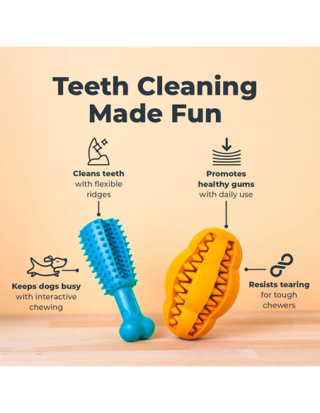 Juguete Dental Oxyfresh para Perros Pequeños - Goma Natural Juguete Dental Oxyfresh para Perros Pequeños - Goma Natural