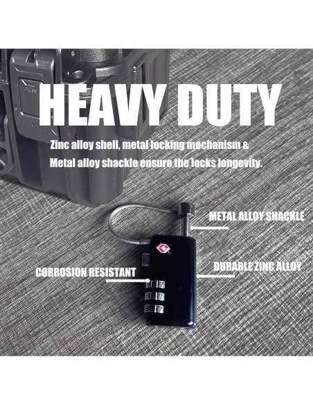Cerradura de Arma Aprobada por TSA Duomaiyoyo - 1 Paquete Cerradura de Arma Aprobada por TSA Duomaiyoyo - 1 Paquete