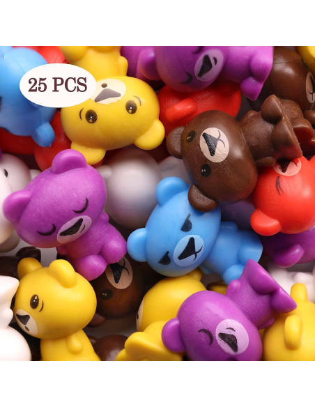 Figuritas de Osos de Goma 25 Pcs - Juguetes Educativos para Niños Figuritas de Osos de Goma 25 Pcs - Juguetes Educativos para Niños