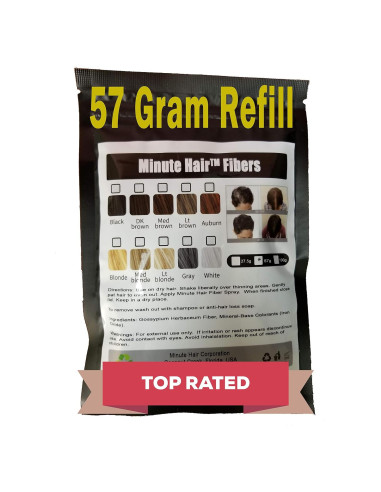 Fibras para Cabello Minute Hair Negro 57g Hipoalergénicas