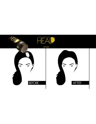 Fibras para el Cabello HEADD Negro 27.5g Volumen Instantáneo