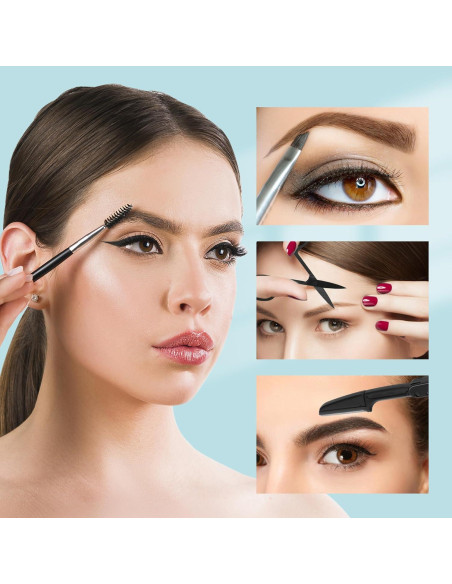 Kit de Pinzas para Cejas 7 Piezas SWEET VIEW Acero Inoxidable Kit de Pinzas para Cejas 7 Piezas SWEET VIEW Acero Inoxidable