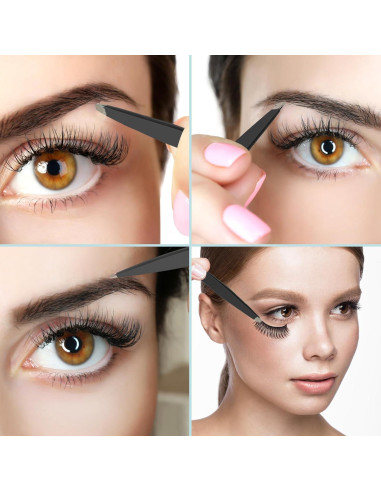 Kit de Pinzas para Cejas 7 Piezas SWEET VIEW Acero Inoxidable
