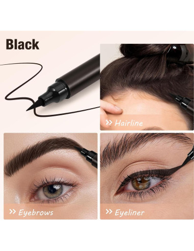 Stick Rellenador para Raíces de Cabello Boobeen - Negro, 2 en 1