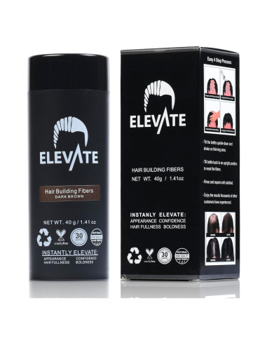 Fibras para Cabello Elevate 40g - 100% Natural Marrón