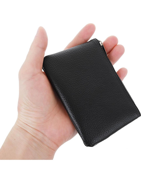 Billetera Pequeña Giantree para Mujeres - PU Negro 12x9cm Billetera Pequeña Giantree para Mujeres - PU Negro 12x9cm