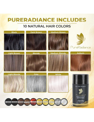 Fibra para Cabello Fino PureRadiance 15g - Volumen Instantáneo