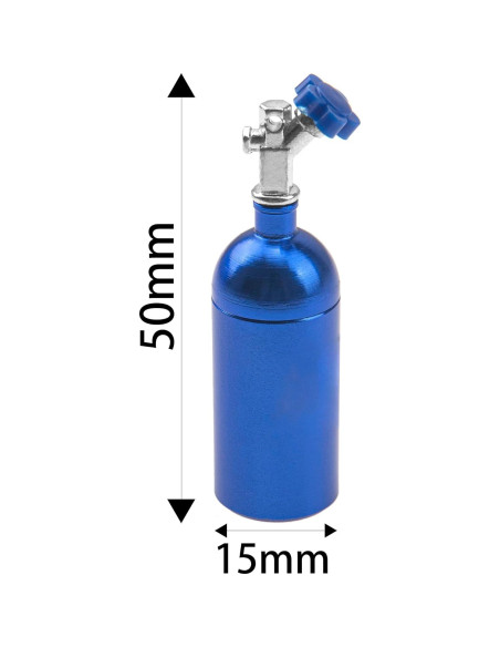2 Piezas Decoración Botella Nitrógeno RC HIRCQOO 1/10 Azul 2 Piezas Decoración Botella Nitrógeno RC HIRCQOO 1/10 Azul