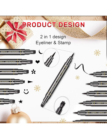 Set de 6 Lápices Delineador de Ojos Doble Cabeza Erinde Set de 6 Lápices Delineador de Ojos Doble Cabeza Erinde