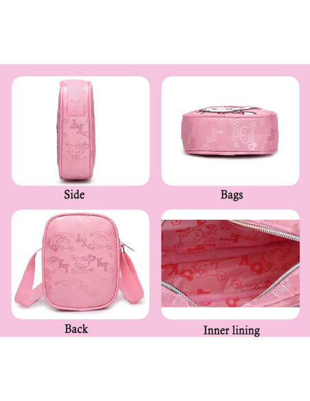 Bolsa Mini Rosa para Niñas - Lona Oxford 14x5.1x18 cm Bolsa Mini Rosa para Niñas - Lona Oxford 14x5.1x18 cm