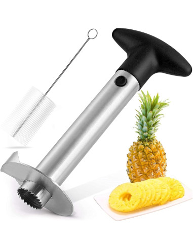 Cortador de Piña Showvigor de Acero Inoxidable 24.5 cm