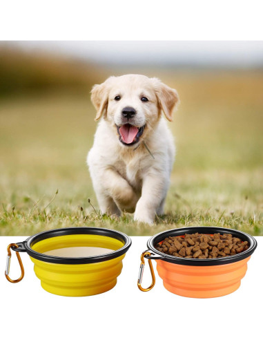 Cuencos Plegables para Perros ME.FAN - 6 Paquete 12oz