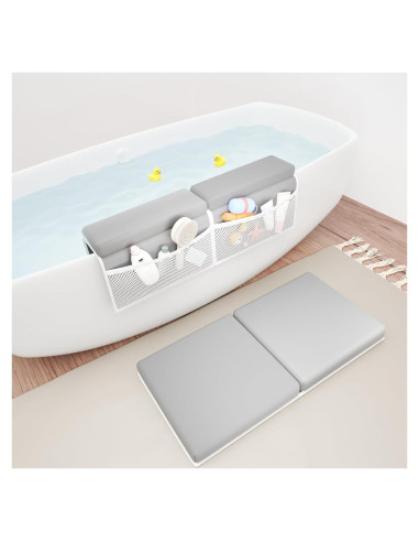 Juego Almohadilla Baño Bebé Foamagic Gris Claro Antideslizante