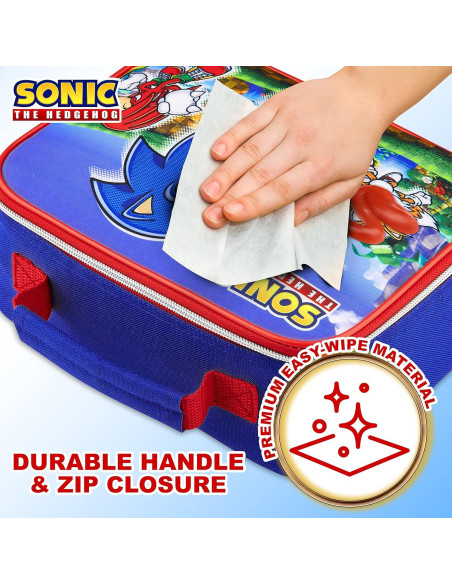 Bolsa Térmica Sonic The Hedgehog para Almuerzo 26x9x19cm Bolsa Térmica Sonic The Hedgehog para Almuerzo 26x9x19cm