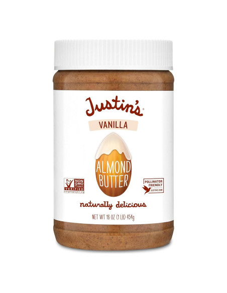 Mantequilla de Almendra de Vainilla Justin's 450g Sin Gluten Mantequilla de Almendra de Vainilla Justin's 450g Sin Gluten