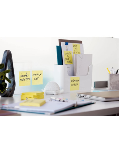 Notas Post-it Amarillo Canario 7.6x7.6 cm 4 Blocs 50 Hojas