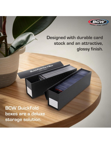 Cajas de Almacenamiento de Cartas BCW - 3 Paquete con Cierre Magnético