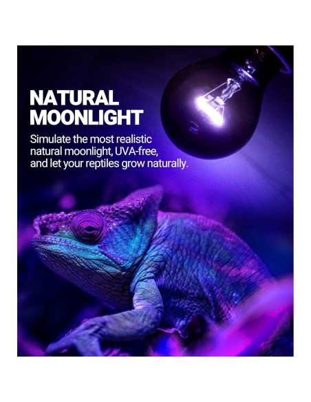 Lámpara de Calor Nocturna para Reptiles REPTI ZOO 75W E26/E27 Lámpara de Calor Nocturna para Reptiles REPTI ZOO 75W E26/E27