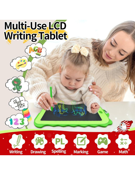 Tableta de Escritura LCD MOOWALIS 8.5" Dinosaurio Navidad Tableta de Escritura LCD MOOWALIS 8.5" Dinosaurio Navidad
