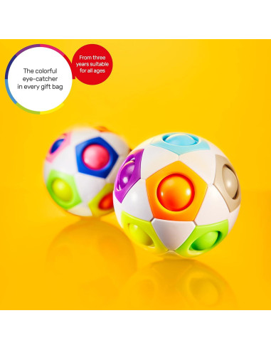CUBIDI Bola Arcoíris Original - Rompecabezas 3D para Niños 6-10 Años