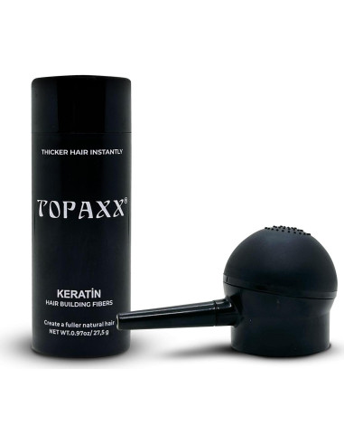 Kit Fibras para Cabello Topaxx Marrón Medio - Engrosador