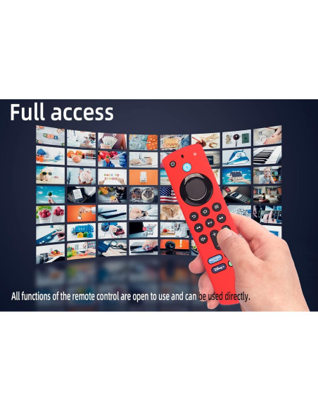 Funda de Silicona Antideslizante para Control Remoto Fire TV Stick 2021 Funda de Silicona Antideslizante para Control Remoto Fire TV Stick 2021