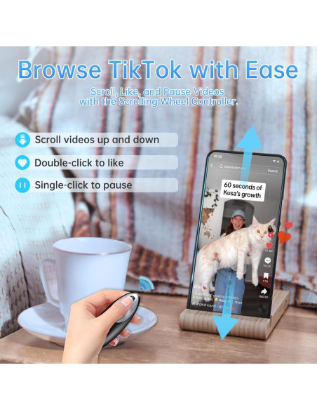 Control Remoto Pasador de Páginas Aicuu para Kindle y TikTok Control Remoto Pasador de Páginas Aicuu para Kindle y TikTok